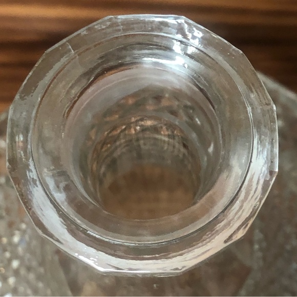 Vintage 50’s High Quality Crystal Glass Ship's Decanter Diamond Cut English - Picture 12 of 15